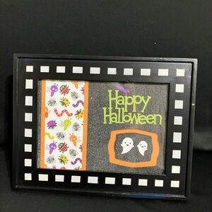 Halloween Themed Picture Frame - Handmade & Hand Painted 9”x7”